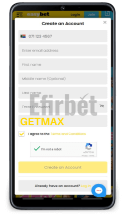 Easybet Register from Mobile