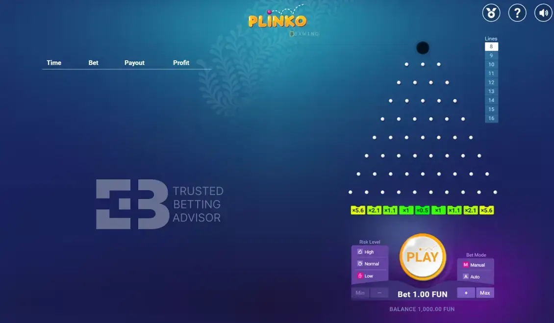 Пробвайте Plinko!