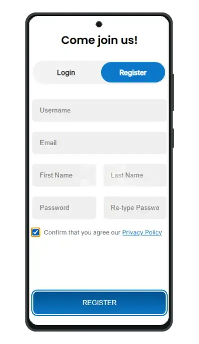 Efirbet Registration