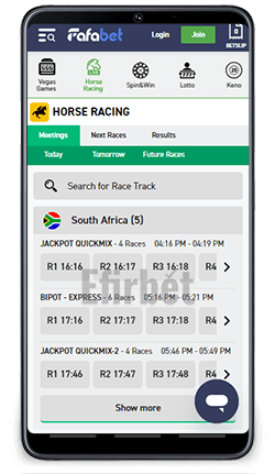 Fafabet Android App Horse Racing