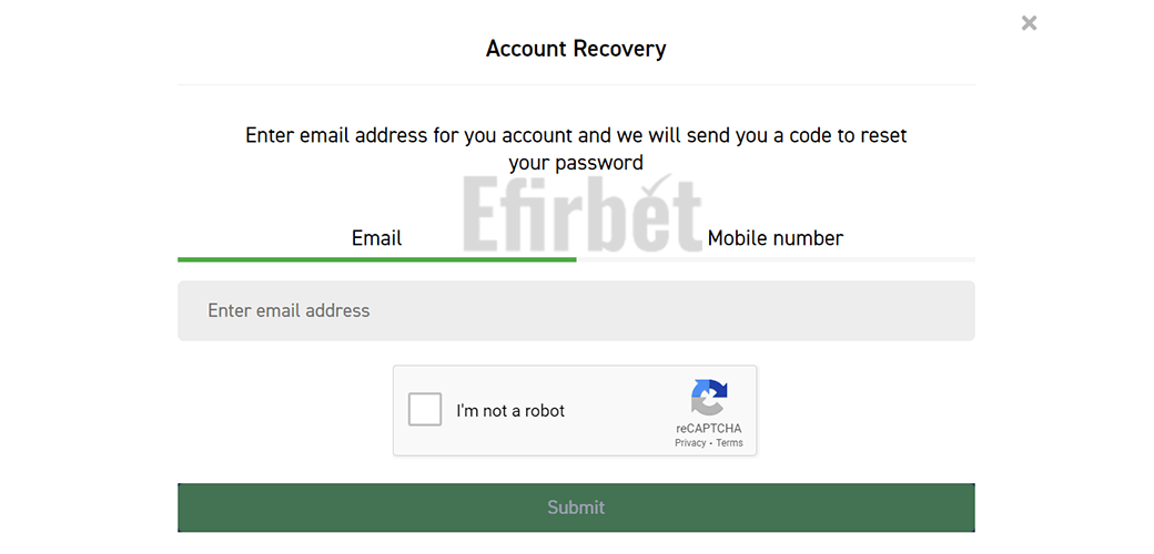 Fafabet Forgot Password