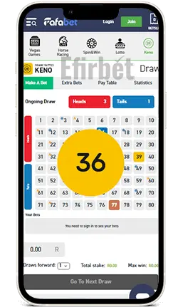 Fafabet iOS App Keno
