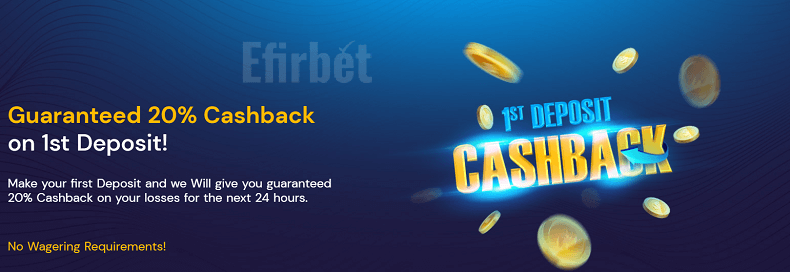 Fortunejack 1st Deposit cashback bonus