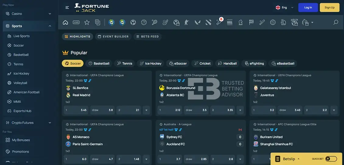 FortuneJack Sportsbook