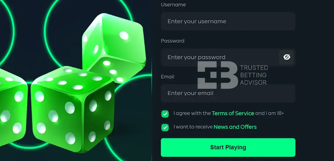 Gamdom Registration Form
