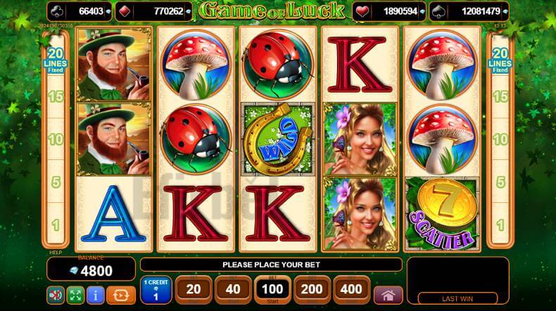 Game of luck slot game