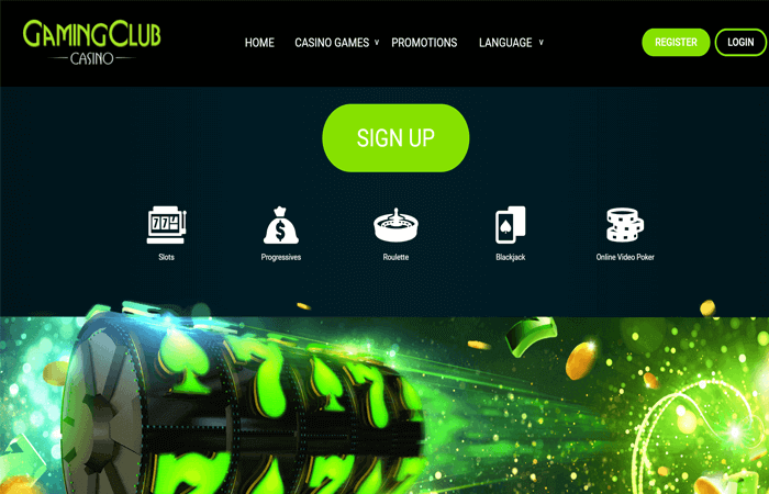 gaming club casino screenshot