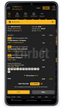 Gbets Mobile Book a Bet