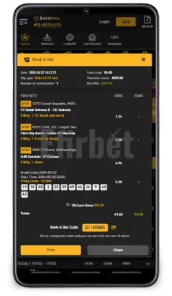 Gbets Mobile Book a Bet