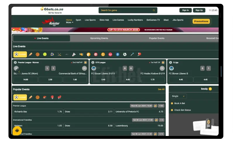 Gbets Mobile Version