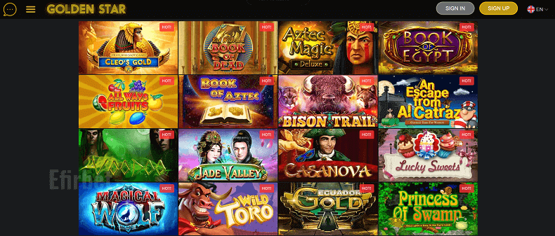 Golden Star Casino Review ᐉ Pros/Cons + Rating 🎖️ 2024