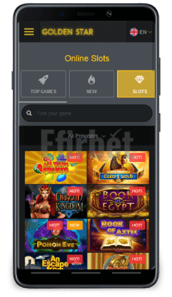 Golden Star mobile casino slots on Android