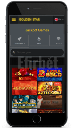 Golden Star mobile jackpot games on iOS