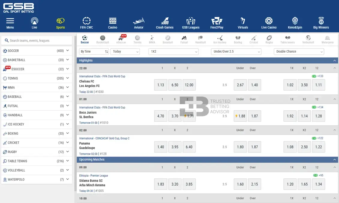 Gal Sports Betting Online