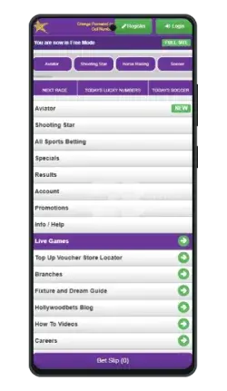 Hollywoodbets App Data Free - List of Options