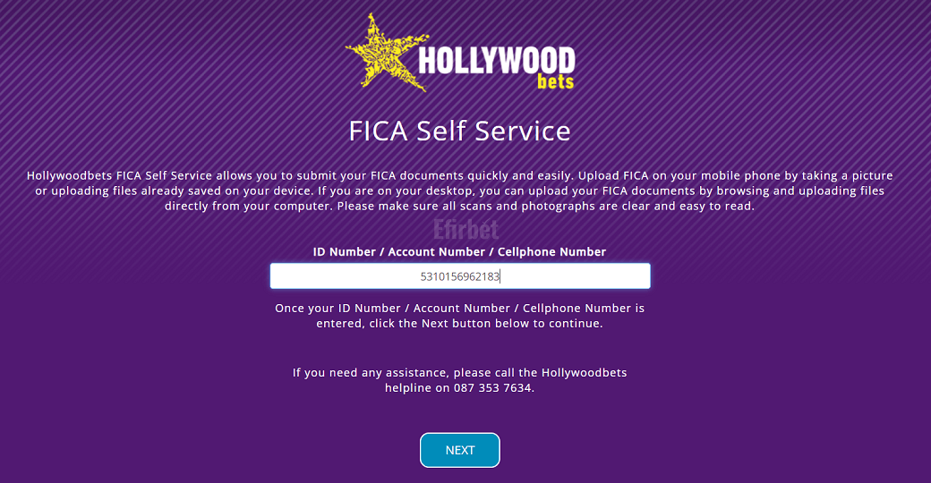 How to FICA Hollywoodbets account