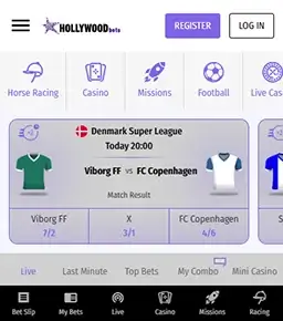 Hollywoodbets Mobile Screenshot