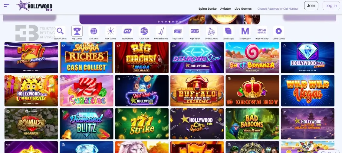 Hollywoodbets Spina Zonke games