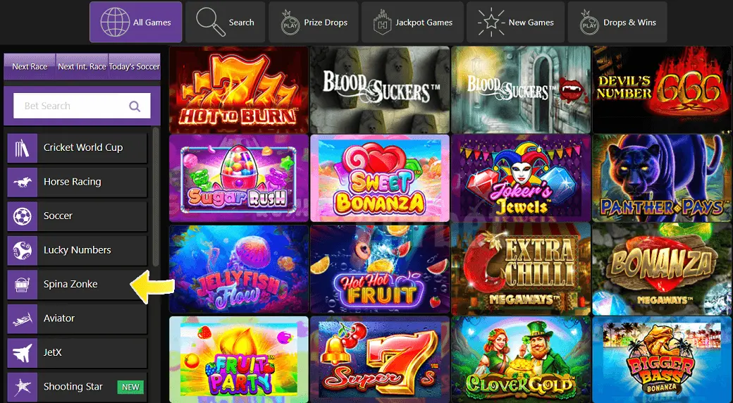Hollywoodbets Spina Zonke games