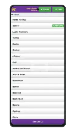 Hollywoodbets Sports Options List Through Mobile