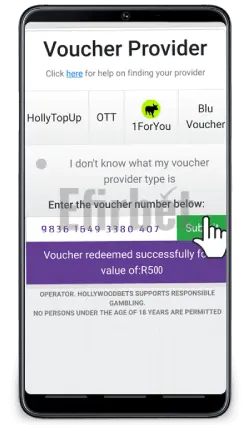 how to recharge hollywoodbets voucher