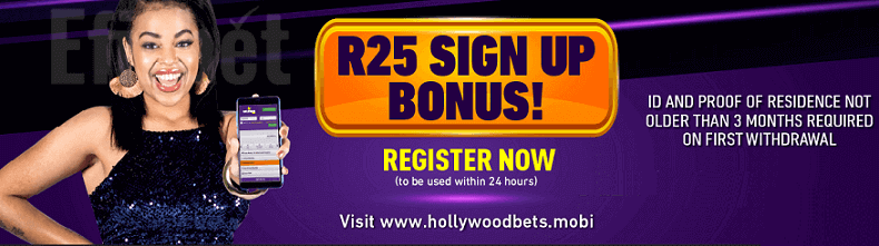 Hollywoodbets welcome bonus South Africa