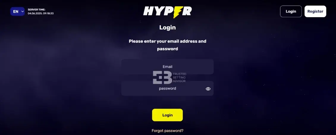 Hyper casino Login