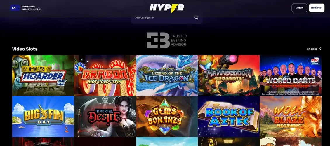 Hyper Casino Video Slots