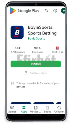 Install Boylesports app