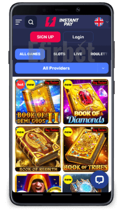 InstantPay Casino Mobile Version
