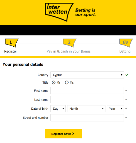 Interwetten quick registration