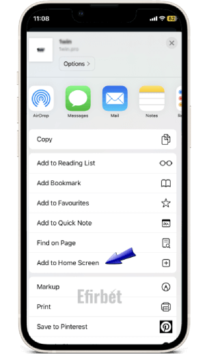 iOS Add to Homescreen Option