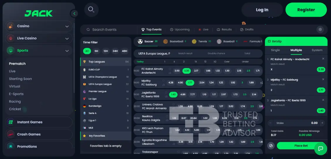 Jack Sports Betting