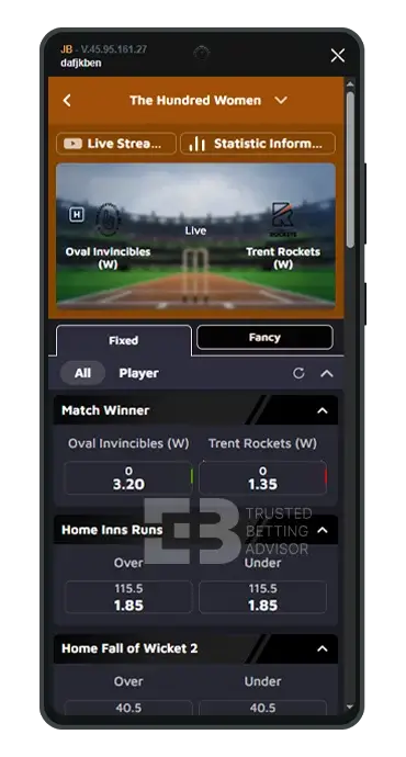 JeetBuzz App Android Live Betting