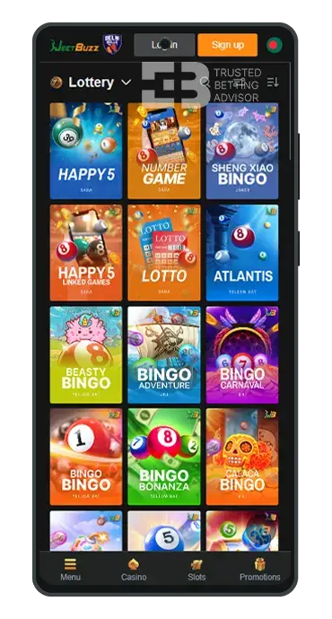 JeetBuzz App Android Lottery