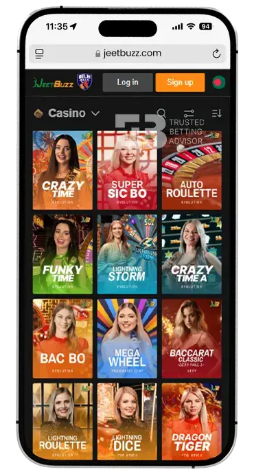 JeetBuzz App iOS Casino