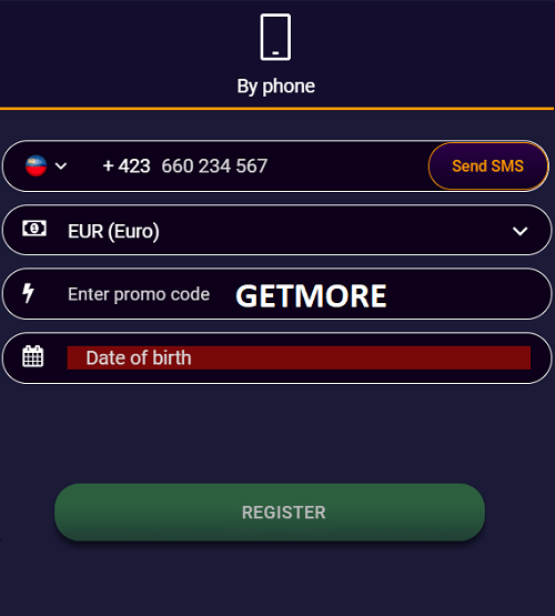 JVSpin bonus code enter