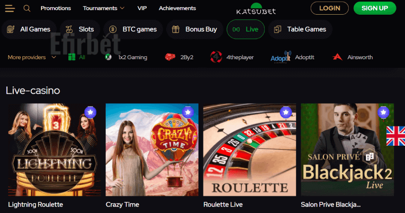 katsubet casino live dealers
