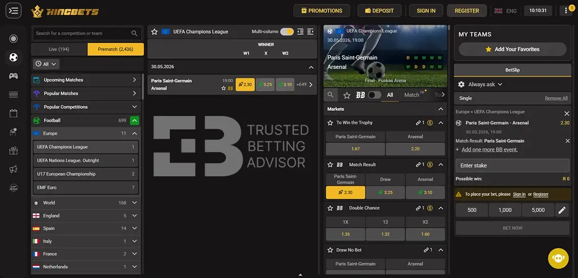 Kingbets Sports Betting