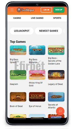 LeoVegas Android App Casino Games