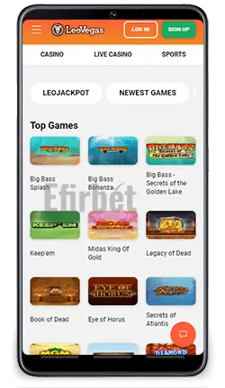 LeoVegas Android App Casino Games