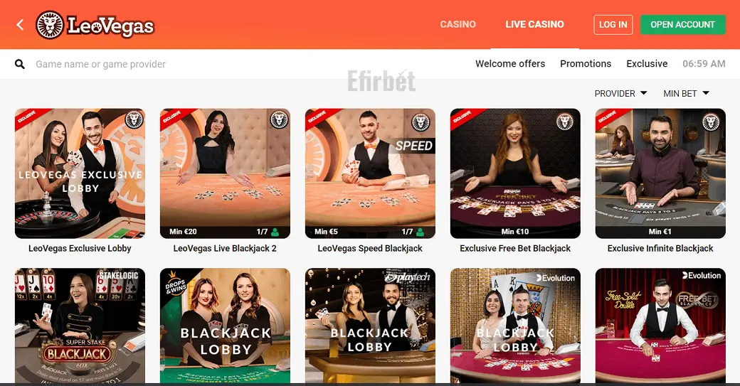 LeoVegas Blackjack