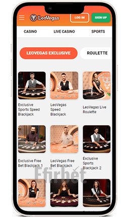 LeoVegas iOS App Exclusive Games