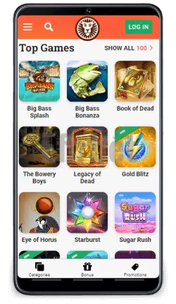 LeoVegas slots mobile