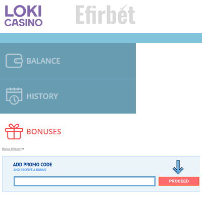 Loki casino bonus code enter