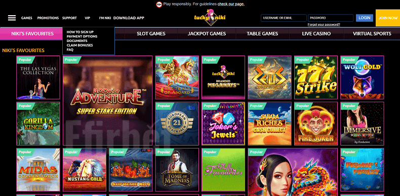 LuckyNiki casino online