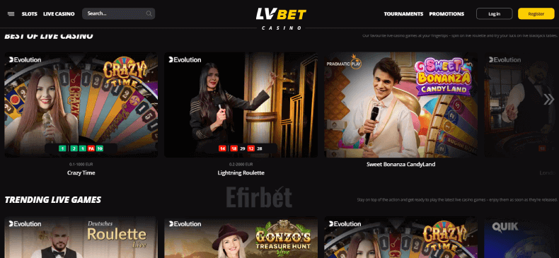 LVBET Casino Live Games