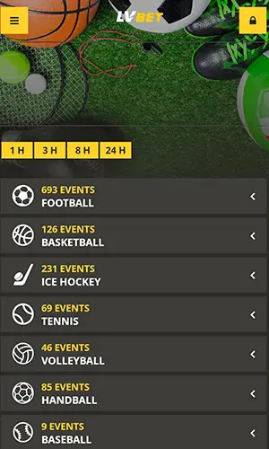LVbet mobile screenshot