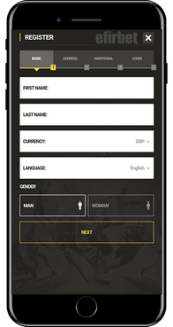 LV BET mobile registration for iOS