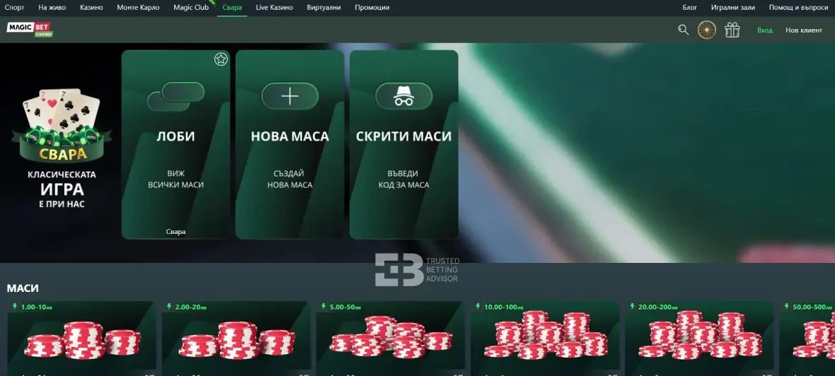 Magic Bet Свара